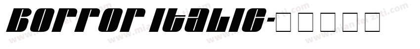 Borror Italic字体转换